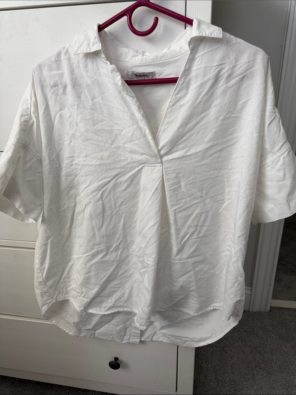Madewell Short-Sleeve button back shirt